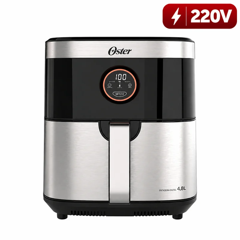 Oster 2 em 1 Black Inox de 4,8 litros — imagem do anúncio