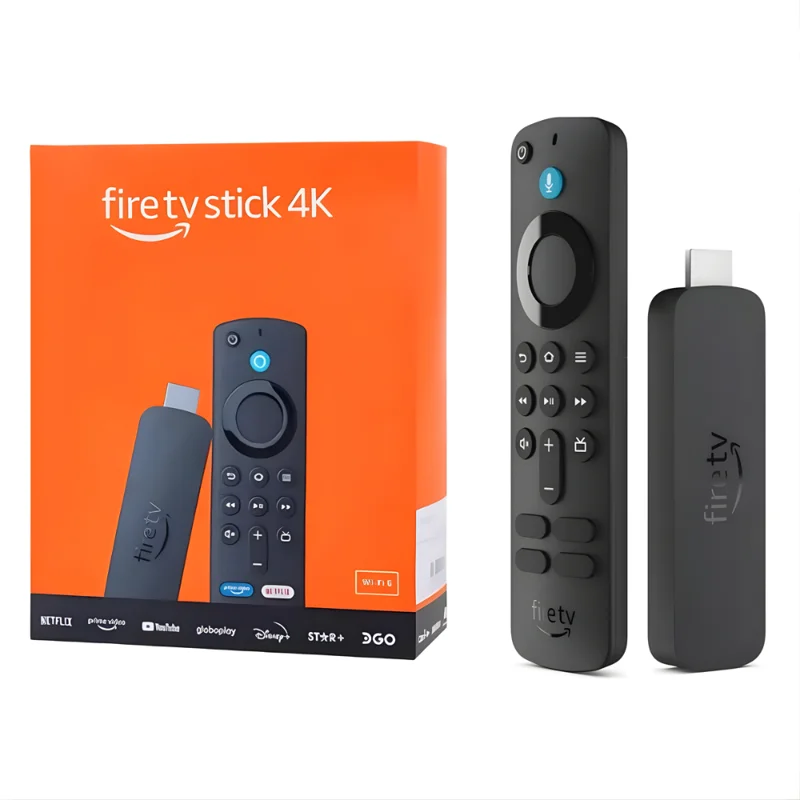 Fire TV Stick 4K — 8 GB de 4K · 8 GB — imagem do anúncio