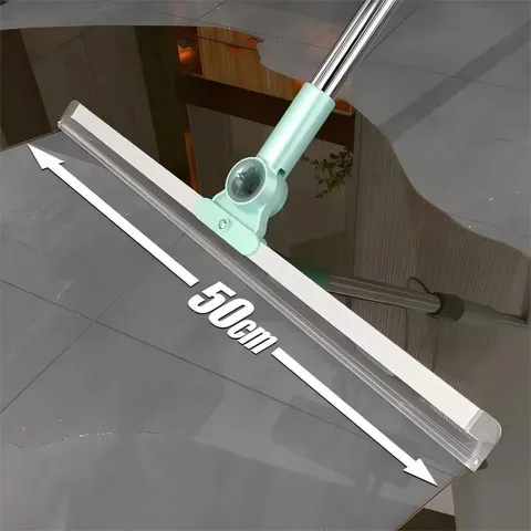 Rodo de Silicone Para Limpeza de Piso Vidros Com Gancho Secos e Molhados Uso Duplo Vassoura Mágica