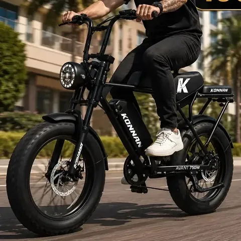 Bicicleta Bike Elétrica Aro 20 Motor 750w Bateria 48v Forte Preto E Branco Xl