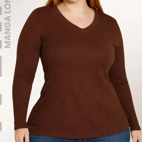 Blusa Manga Longa Plus Size Feminina Estilosa Frio Macia