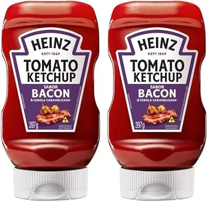 Heinz Ketchup Bacon & Cebola Caramelizada 397g (Embalagem com 2)