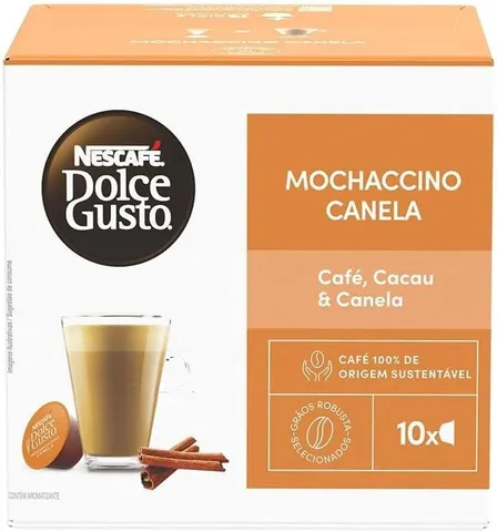 Café em Cápsula NESCAFÉ DOLCE GUSTO Mochaccino Canela 10 Cápsulas