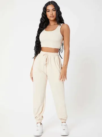 Conjunto Feminino Várias Cores Calça e Blusinha em Tecido Exclusivo Premium