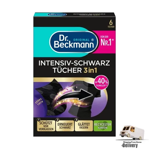 Dr Beckmann Panos Pretos Intensivos Para Fibras Pretas E Lisas Intensas 6 Folhas + FREE Korean Cosmetic Sample
