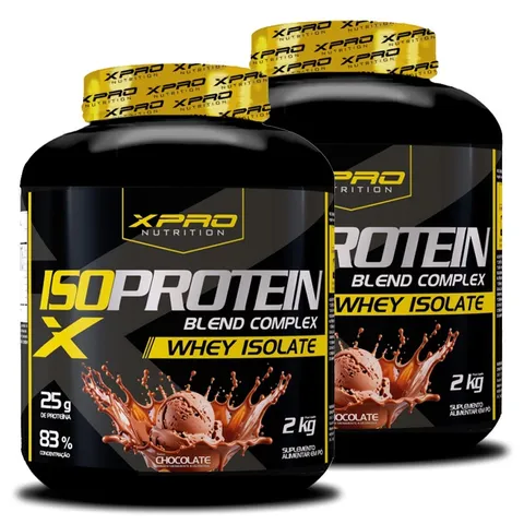 Kit 2x Whey Protein Isolado Blend 2Kg - Pretorian