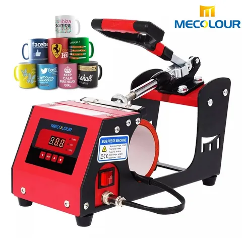 Prensa Térmica Canecas Sublimador Touch Screen Cor Vermelho/preto 110/220V Mecolour