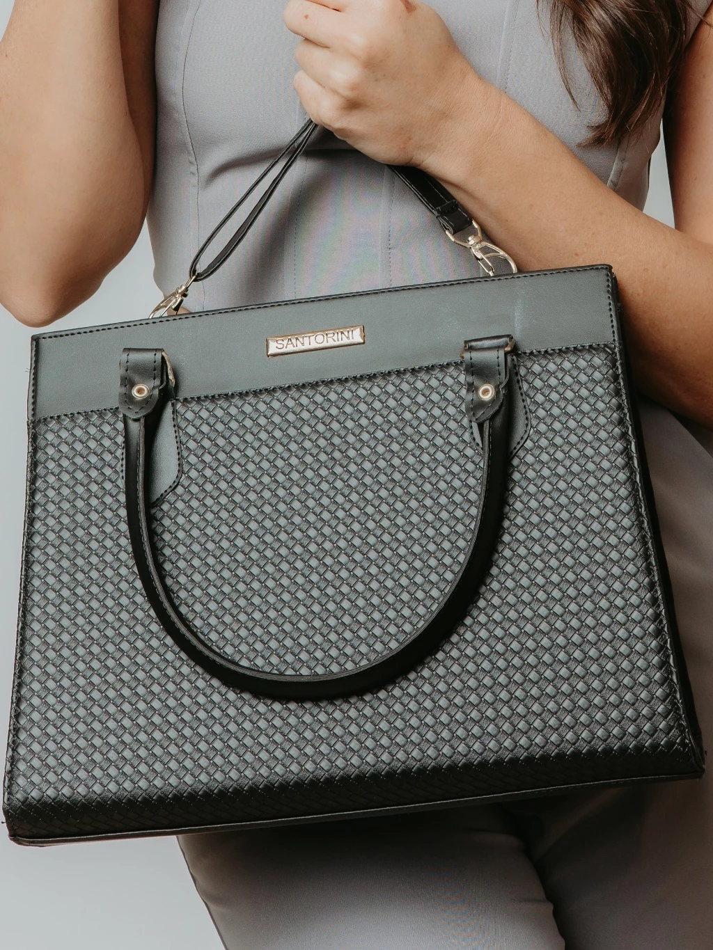 Bolsa Feminina Santorini Handbag com Alça transversal removível para ombro