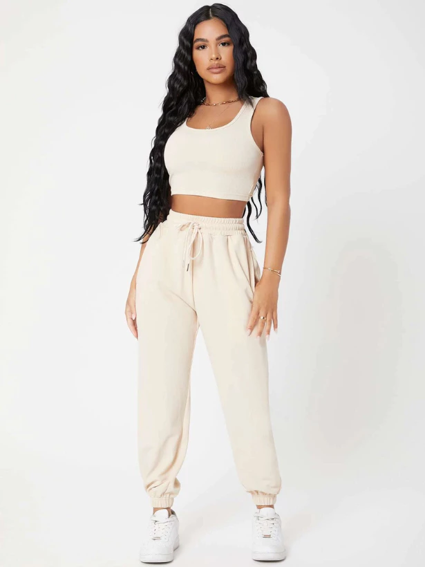 Conjunto Feminino Várias Cores Calça e Blusinha em Tecido Exclusivo Premium