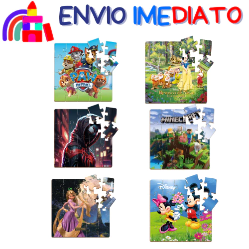 Jogos Quebra Cabeça Infantil - Em Madeira Mdf - 20 Peças